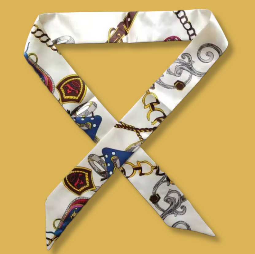 Classic Emblem Silk Twilly