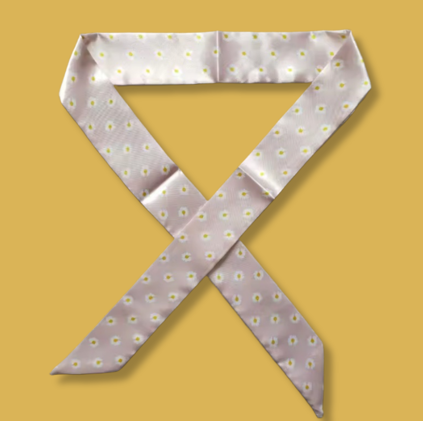 Blush Daisy Whisper Twilly (A65)