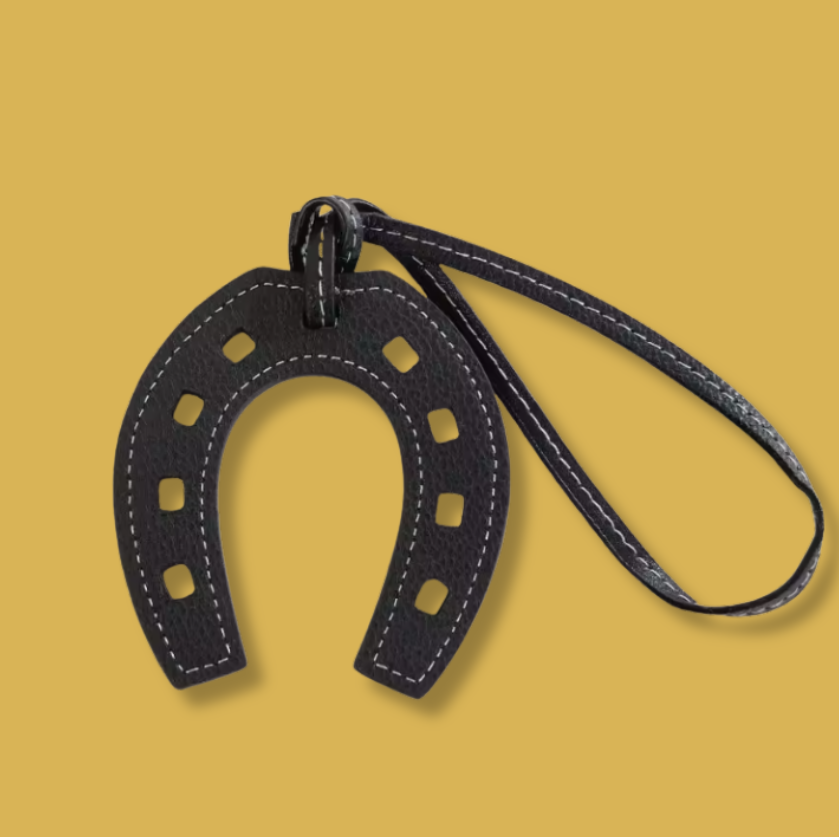 Noir Equestrian Horseshoe Charm (Black)