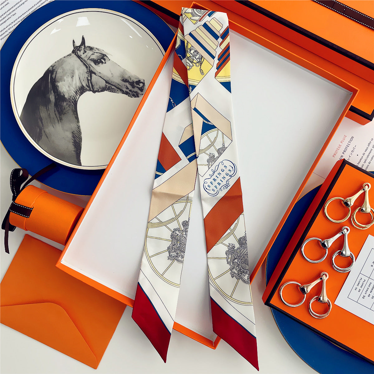 Fashion Arm Bag Silk Scarf