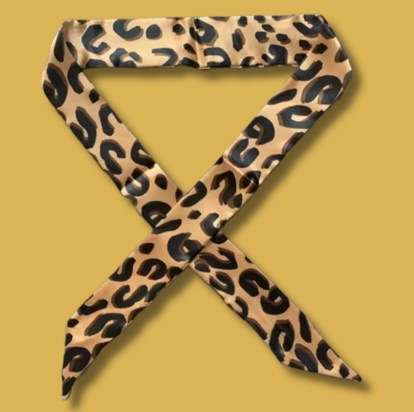 Luxe Leopard Silk Twilly