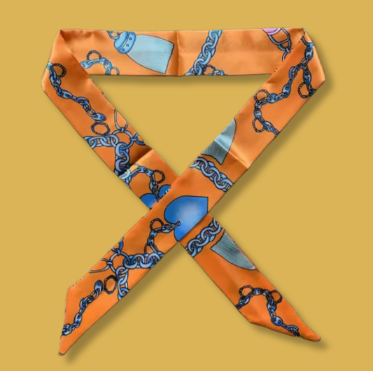 Sunset Chain Silk Twilly (A60)