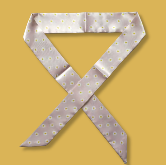 Blush Daisy Whisper Twilly (A65)