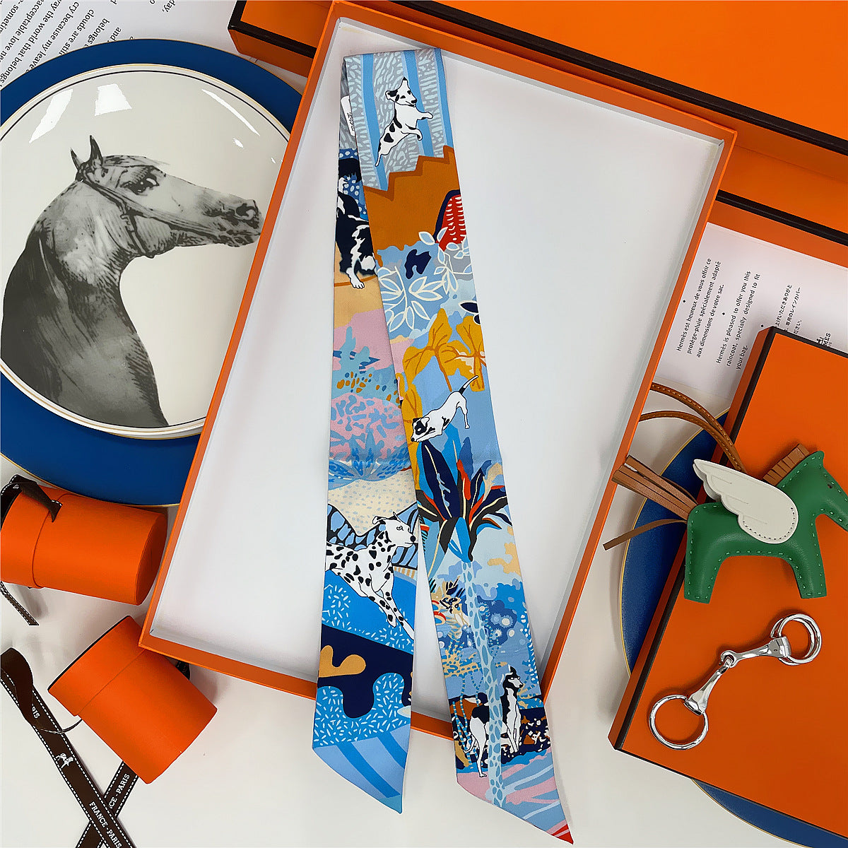 Fashion Arm Bag Silk Scarf