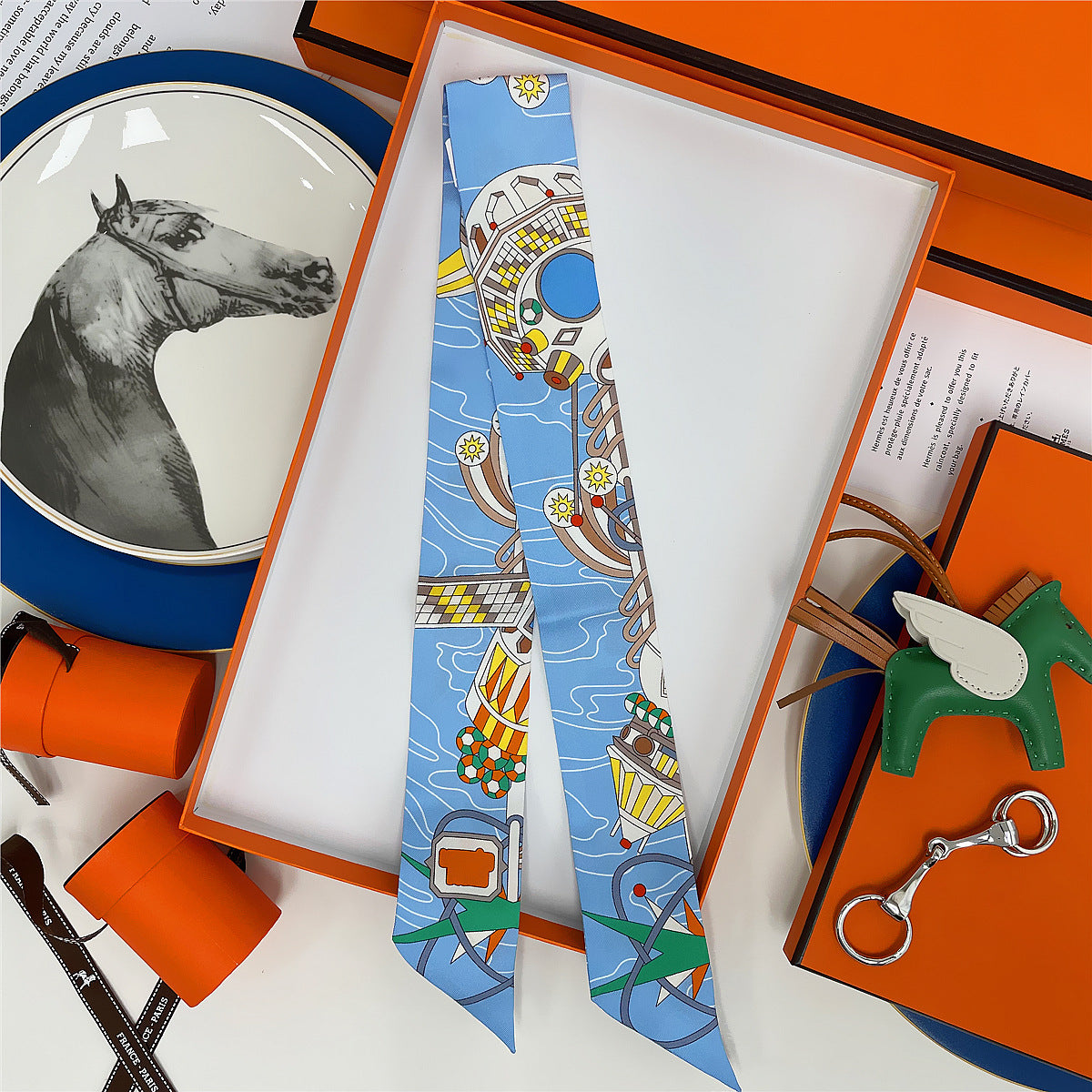 Fashion Arm Bag Silk Scarf