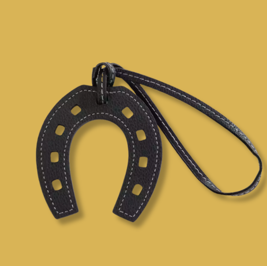 Noir Equestrian Horseshoe Charm (Black)