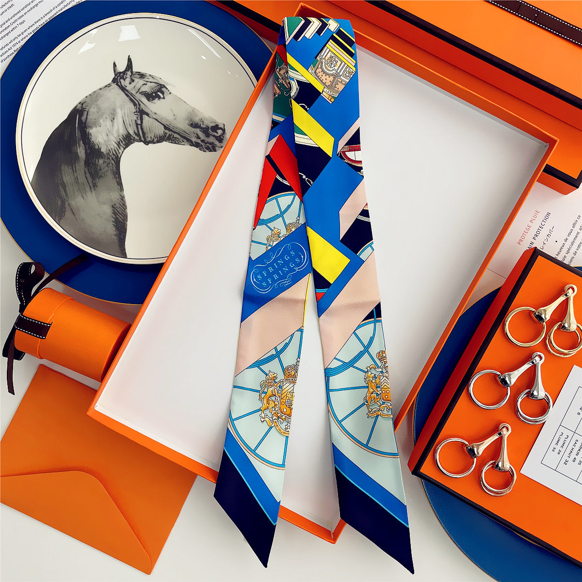 Fashion Arm Bag Silk Scarf