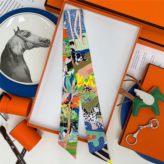 Fashion Arm Bag Silk Scarf