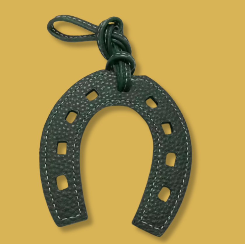 Forest Hunter Horseshoe Charm (Dark Green)