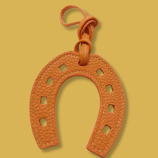 Tangerine Horseshoe Charm (Orange)